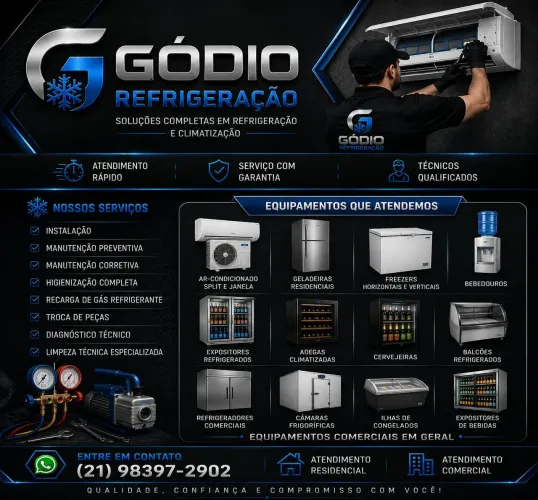 CONSERTO, INSTALAÇÃO E MANUTENÇÃO DE EQUIPAMENTOS DE REFRIGERAÇÃO 