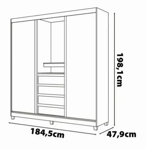 Guarda-roupa casal