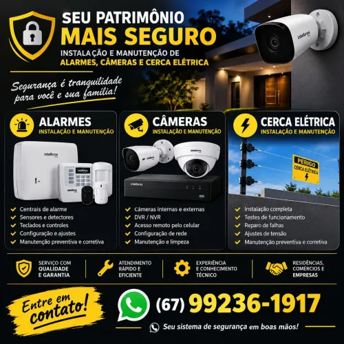 Técnico de Alarmes, Cerca e CFTV