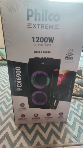Caixa de som PCX 6900 Philco com nota fiscal