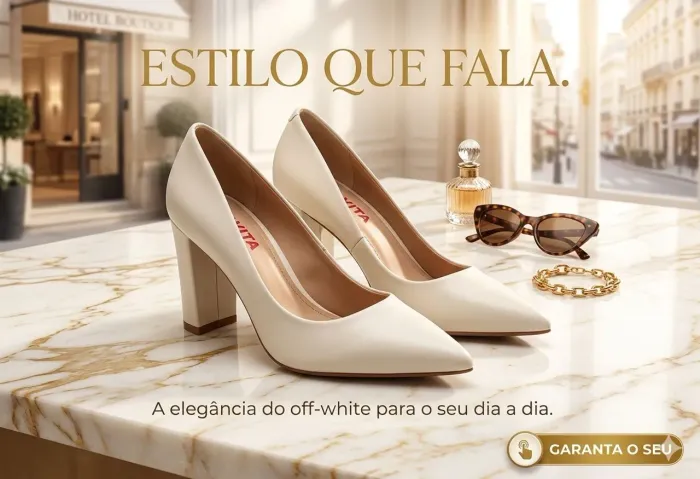 Scarpin Off-White Clássico (Tamanho 36) - Desapego de Luxo! ?