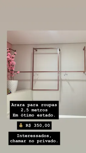 ARARA PARA ROUPAS À VENDA Arara de 2,5
