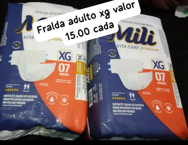 Fralda XG geriátrica adulto