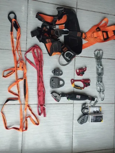 Kit Acesso por Corda NR35 Completo - Equipamentos Ultra Safe Novos + Lory na Caixa