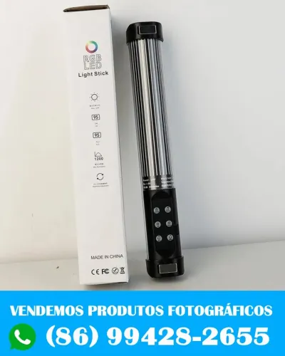 Bastão de Led Fotografia Colorido Rbg 30 cm (novo)