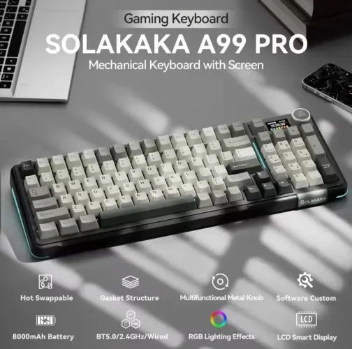 Teclado tri-modem solakaka