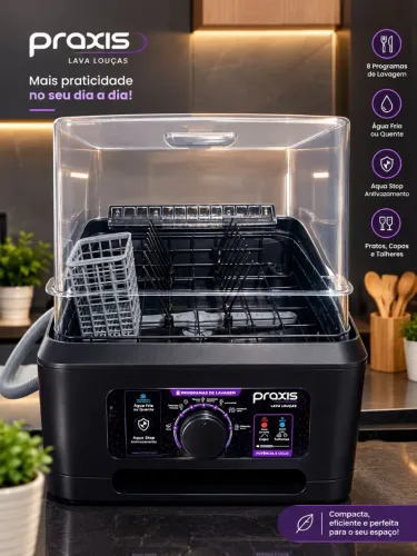 Lava-Louças Praxis - Poupe Tempo, Água e Esforço!