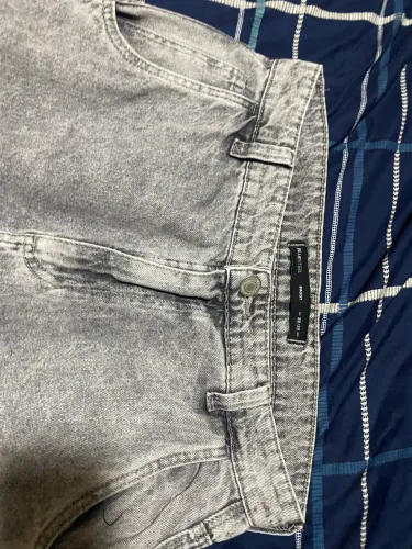 Calça baggy jeans cinza (tamanho 38)