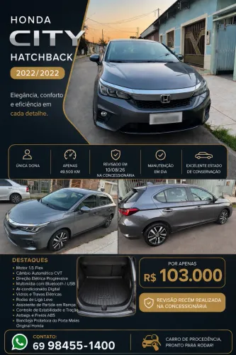 Honda City Hatchback EXL 1.5 Flex 16V Aut. 2022