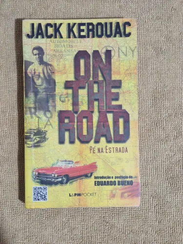 Livro On the Road - Pé na Estrada<br>Sem anotações; laterais amareladas