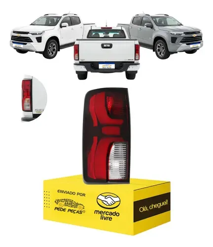 Lanterna Sinaleira Chevrolet S10 2025 2026 C/led Nova Le Esquerdo/motorista Fume