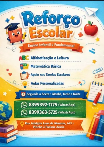 Aula de reforço escolar nos Bancários!!!