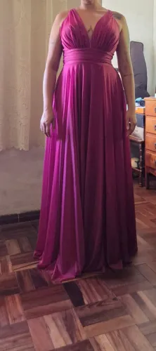 Vestido de festa Fúcsia