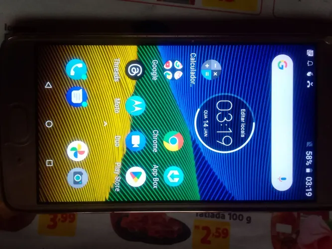 Smartphone Motorola G4(zerado)