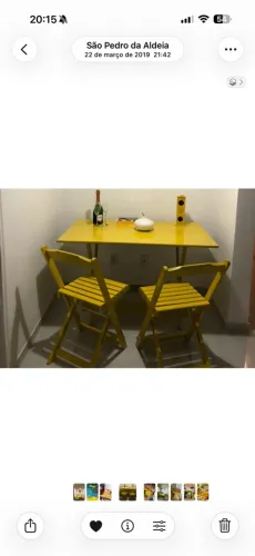 Mesa de Madeira Dobrável