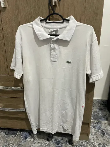 Camisa Polo Branca Lacoste