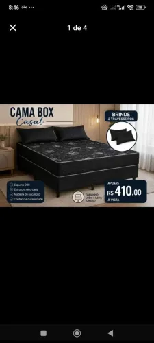 Cama casal box nova direto de fabrica 