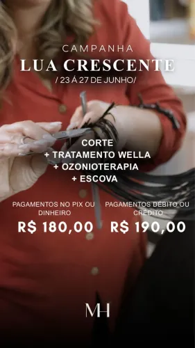 Campanha do corte + tratamento wella