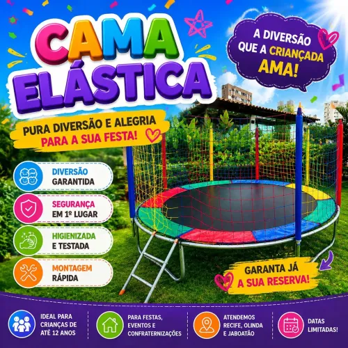 Cama Elástica Pula Pula Castelinho Piscina de Bolinhas Tobogã Aluguel Festas e Eventos