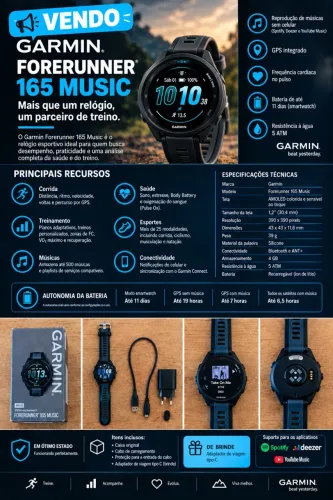 Garmin Forerunner 165 MUSIC