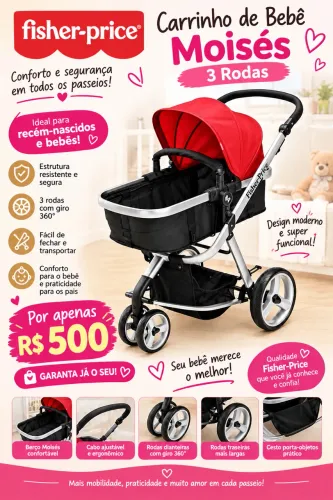 Carrinho de bebê Moises