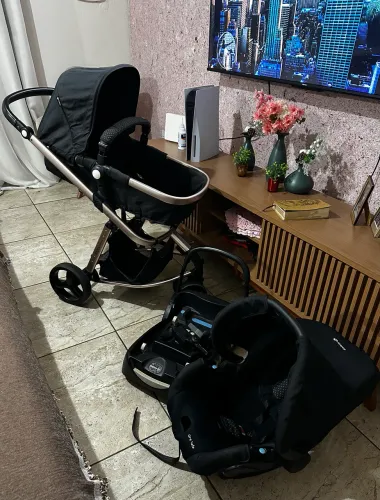 Travel System Mobi Black & Rosê - Safety 1 St