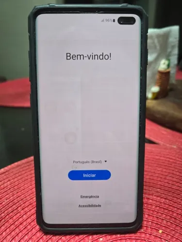 Samsung Galaxy S10+ 512 GB - Perfeito com capa anti-impacto