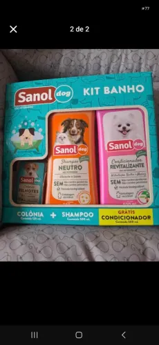 Cama pet com kit shampoo