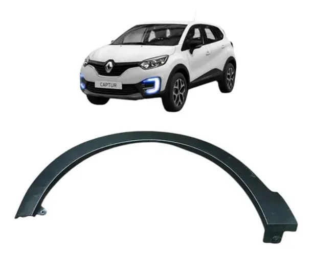 Moldura Paralama Dianteiro Esquerdo Captur 2018 638136105r Cinza