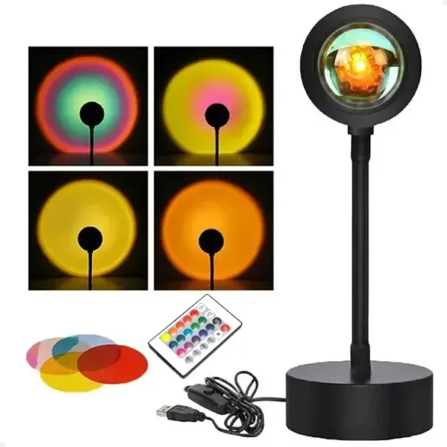 Luminária Por do Sol Sunset Lamp Led JS-009