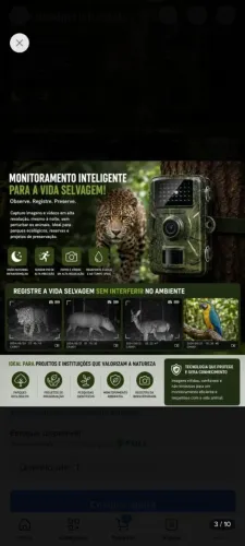 Câmera fotográfica noturna