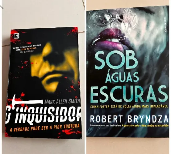 Combo livro o inquisidor + livro sob águas escurar