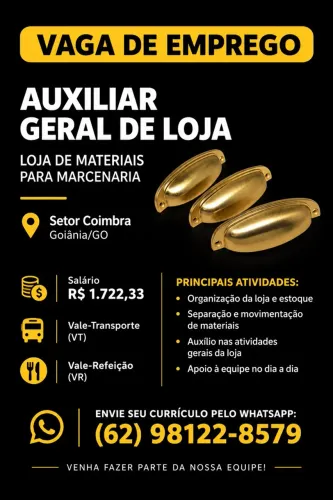 Vaga emprego Setor Coimbra
