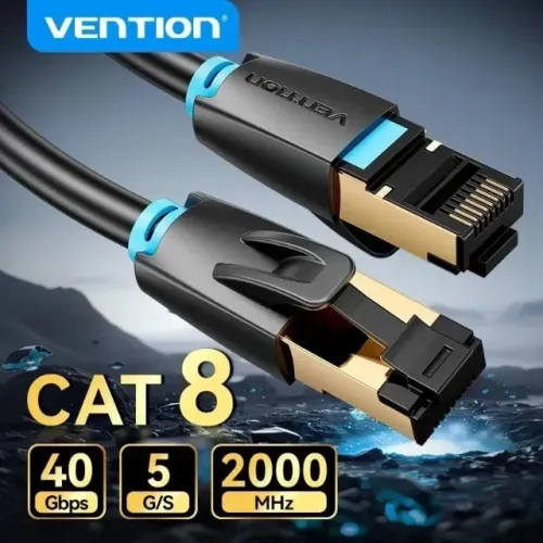Cabo Ethernet Cat8 40 Gbps 2000 MHz RJ45 Cabo D 5 metros
