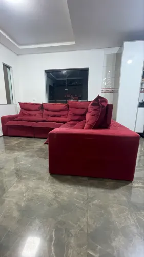 Sofá de canto com molas 3x2.50