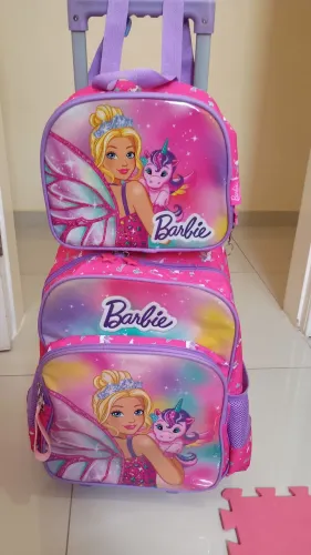 Kit mochila e lancheira da Barbie 