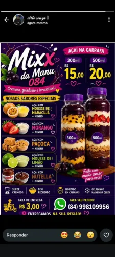 Açaí por encomenda