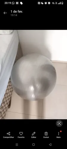 Bola para gestantes ou Pilates.