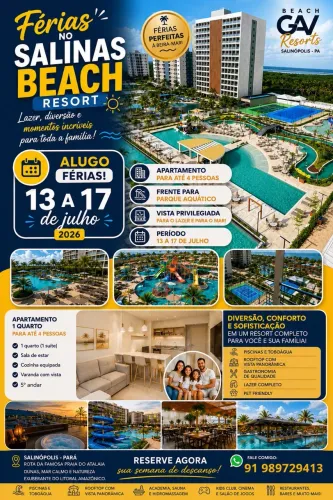 Alugo 13 a 17/07 Gav salinas beach 