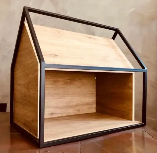 Casinha pet madeira estilo industrial