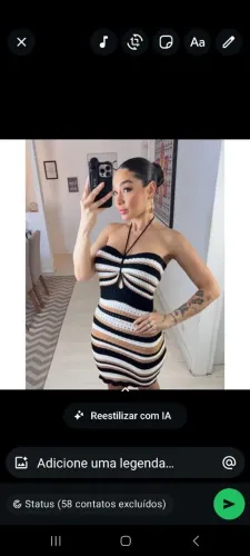 Vestido tricô