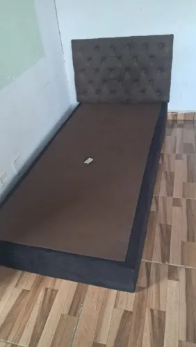 Cama box solteiro com cabeceira em ótimo Estado (Entrego)
