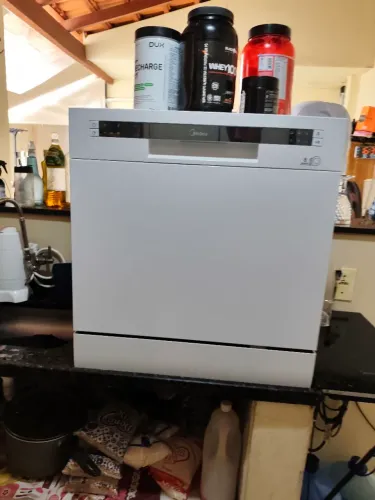 Lava Louca Midea Branca 127V 8 Serviços