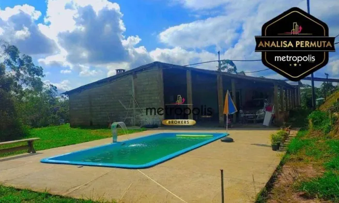 Chácara com 4 dormitórios à venda, 6573 m² por R$ 500.000,00 - Estância Piratininga - Suza