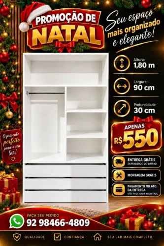 CLOSET DIRETO DA FÁBRICA + ENTREGA GRÁTIS 