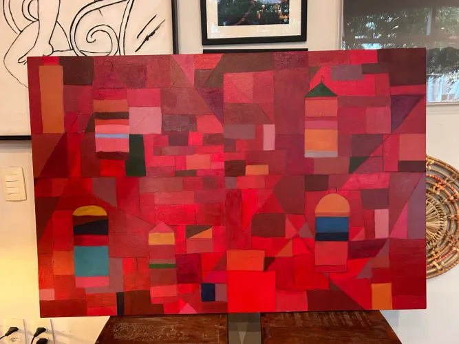 Quadro pintura acrilica