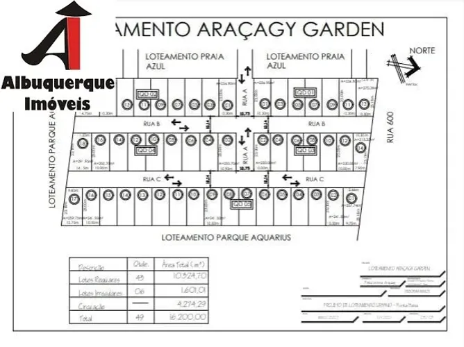 TERRENO RESIDENCIAL em SÃO LUÍS - MA, ARAÇAGI