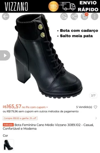 Bota Vizzano 38 