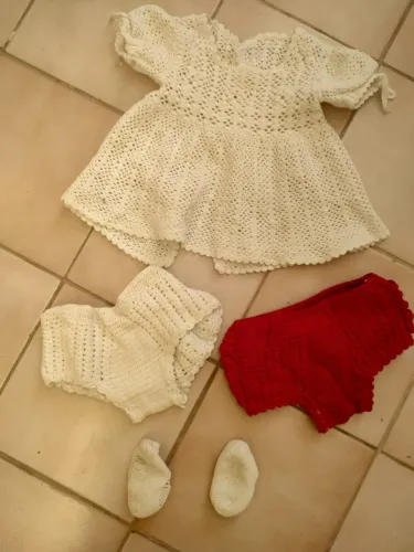 Kit roupas para bebê (menina) crochê