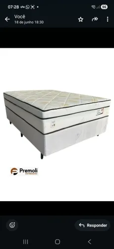 Casal Casal Brandaomoveis Molas Ensacadas 138 x188x74 R$ 1.760<br>R$ 1.760,00